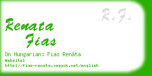 renata fias business card